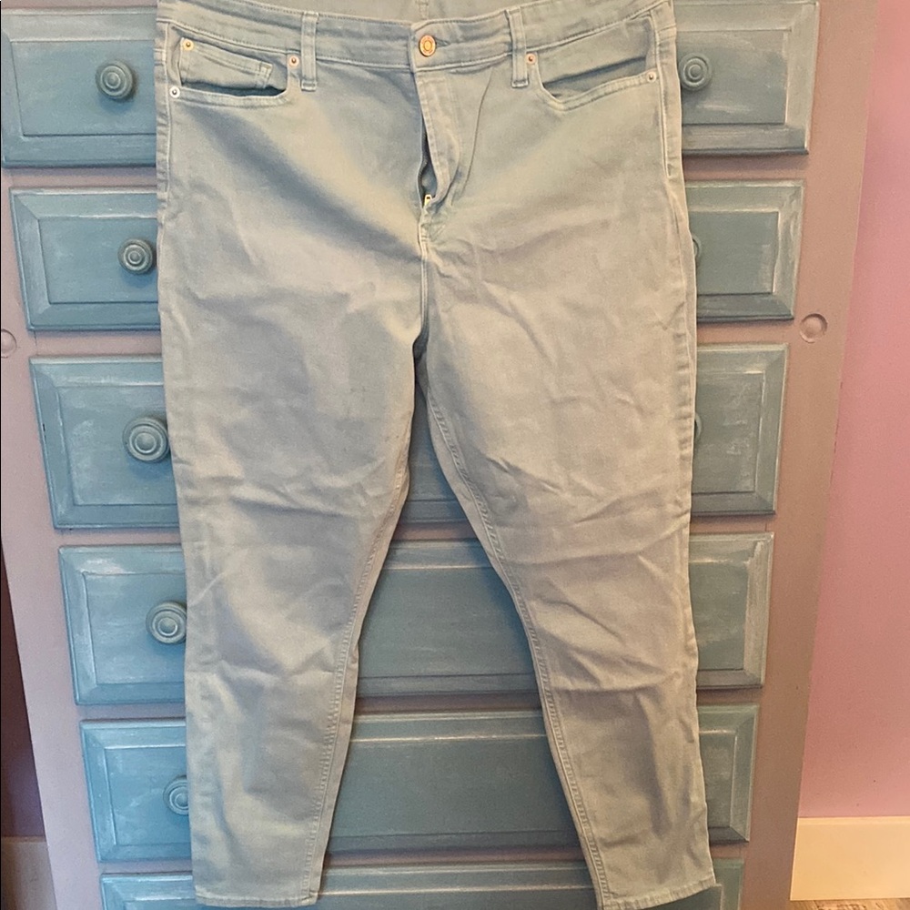 GAP Blue Ankle Cropped Jeans